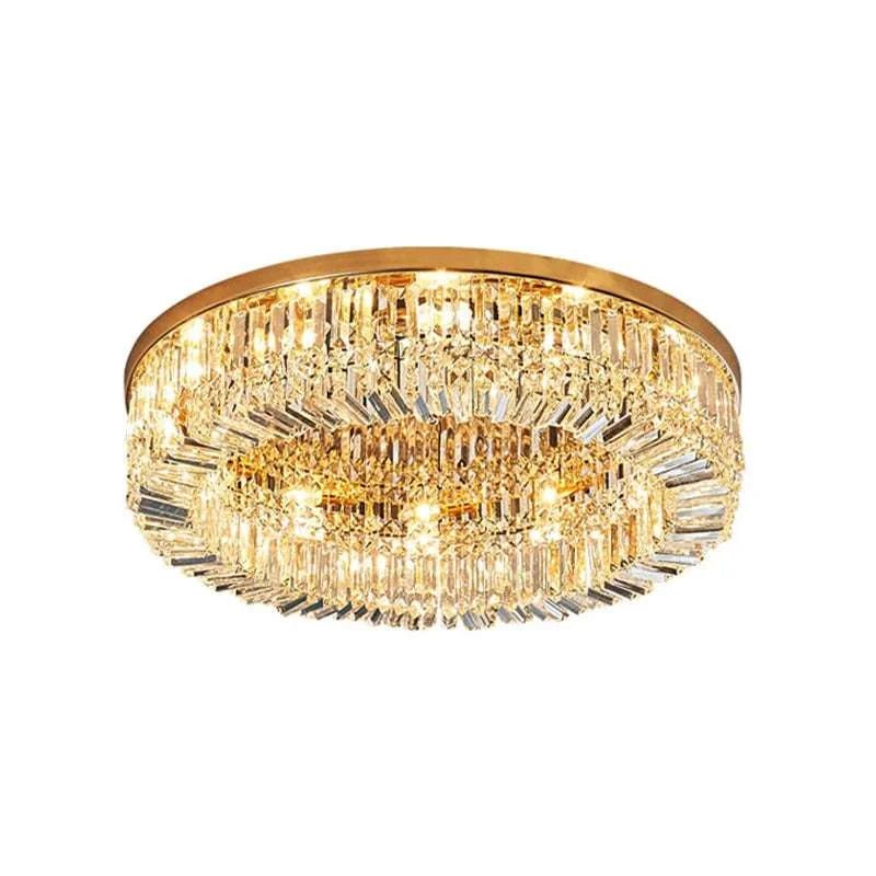 Luxury Modern Minimalist Crystal Glass Round Ceiling Chandelier - Julia M LifeStyles