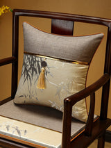 Luxury New Chinese Rectangle Throw Pillow Cushion for Living Room - Julia M LifeStyles