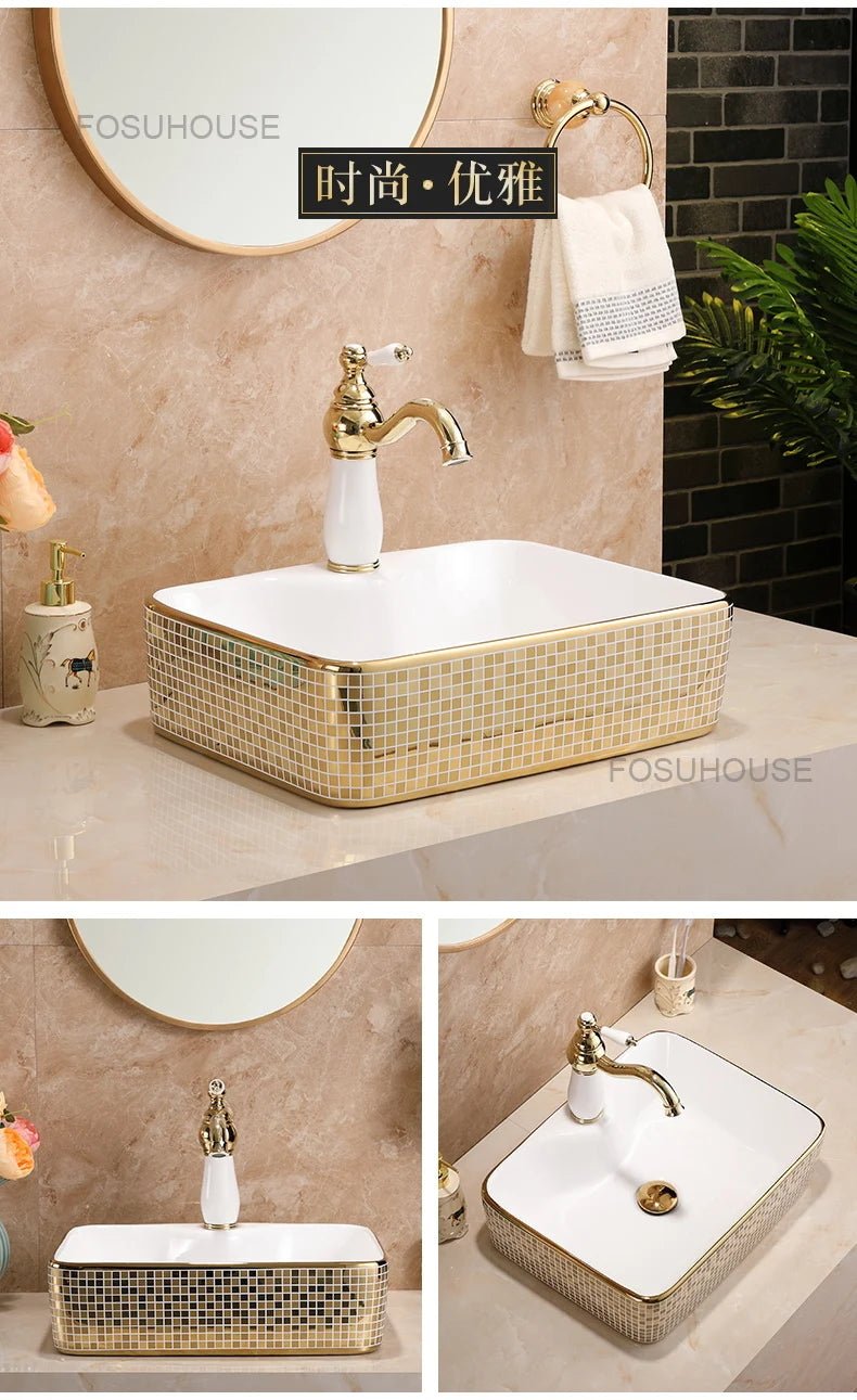 Luxury Oval Ceramic Bathroom Sink - 12L Capacity - Julia M LifeStyles