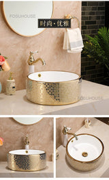 Luxury Oval Ceramic Bathroom Sink - 12L Capacity - Julia M LifeStyles