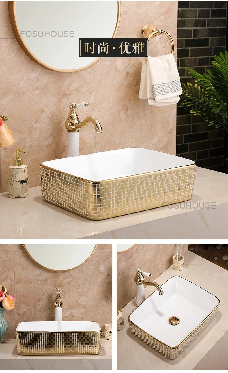 Luxury Oval Ceramic Bathroom Sink - 12L Capacity - Julia M LifeStyles