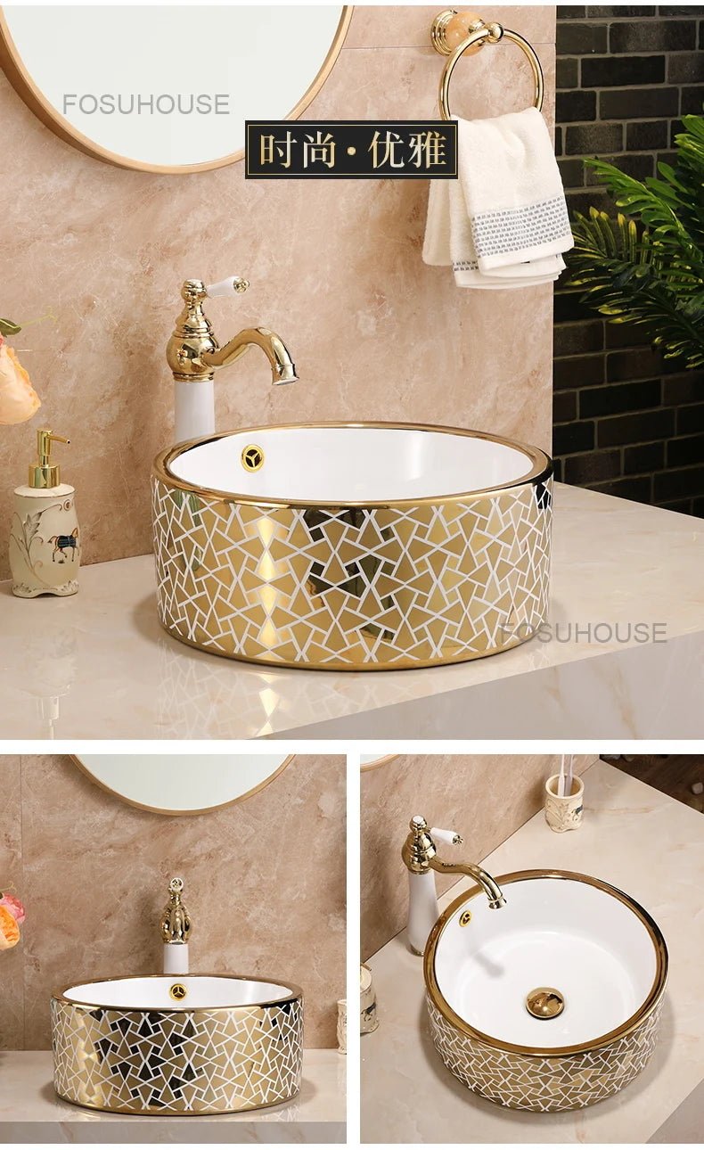 Luxury Oval Ceramic Bathroom Sink - 12L Capacity - Julia M LifeStyles