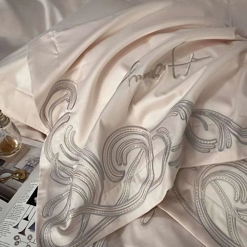 Luxury Pima Cotton Embroidery Bedding Set - 1000TC - Julia M LifeStyles