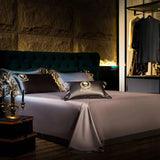 Luxury Silk and Cotton Embroidery Duvet Set 4/6Pcs - Julia M LifeStyles