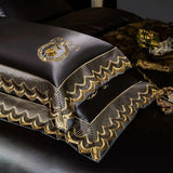 Luxury Silk and Cotton Embroidery Duvet Set 4/6Pcs - Julia M LifeStyles