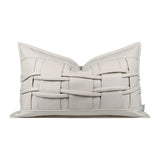 Luxury Soft Jacquard Cushion Cover - Green & White - Julia M LifeStyles