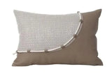 Luxury Soft Jacquard Cushion Cover - Green & White - Julia M LifeStyles