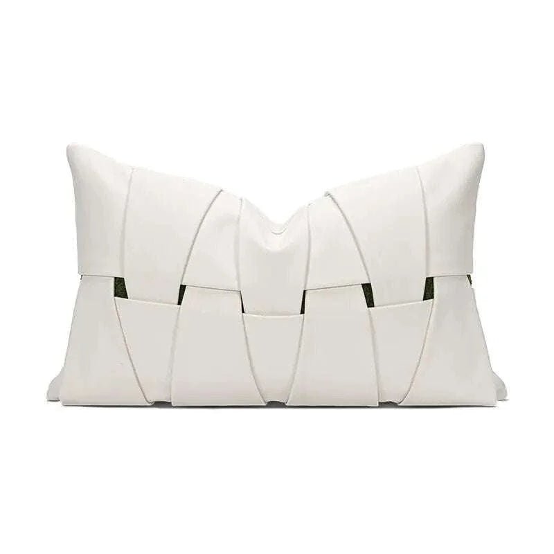 Luxury Soft Jacquard Cushion Cover - Green & White - Julia M LifeStyles