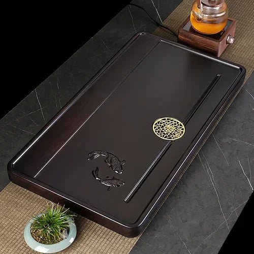 Luxury Solid Wood Gongfu Tea Tray 🌿 - Julia M LifeStyles