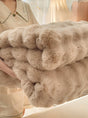 Luxury Thickened Rabbit Plush Blanket for Cozy Comfort - Julia M LifeStyles