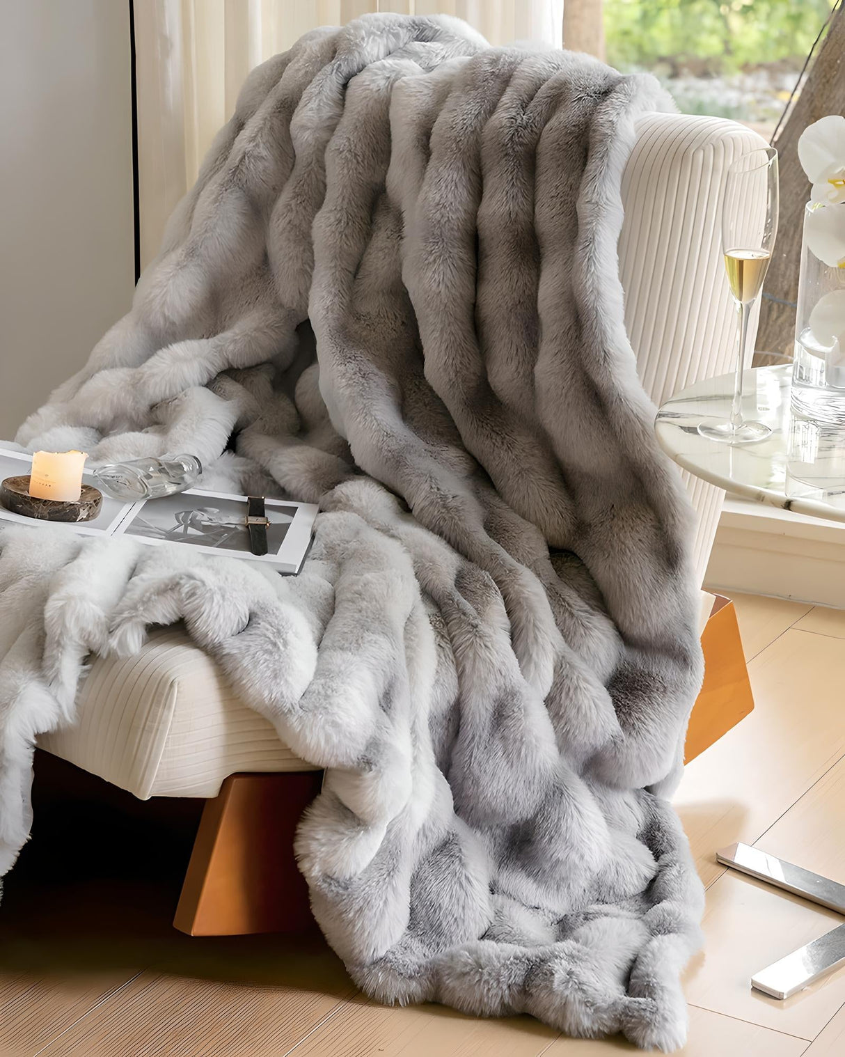 Luxury Thickened Rabbit Plush Blanket for Cozy Comfort - Julia M LifeStyles