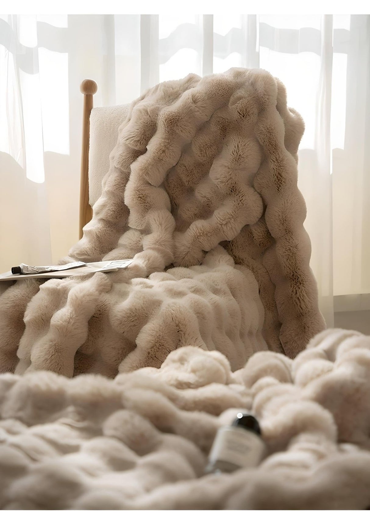 Luxury Thickened Rabbit Plush Blanket for Cozy Comfort - Julia M LifeStyles