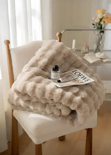 Luxury Thickened Rabbit Plush Blanket for Cozy Comfort - Julia M LifeStyles