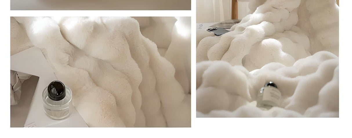 Luxury Thickened Rabbit Plush Blanket for Cozy Comfort - Julia M LifeStyles