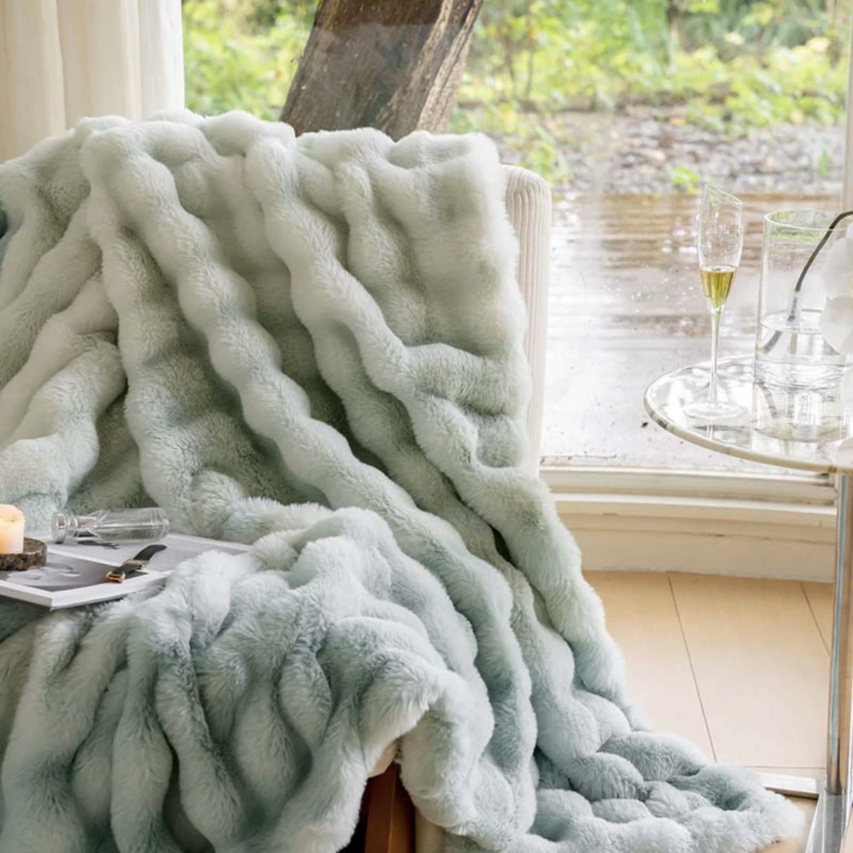 Luxury Thickened Rabbit Plush Blanket for Cozy Comfort - Julia M LifeStyles