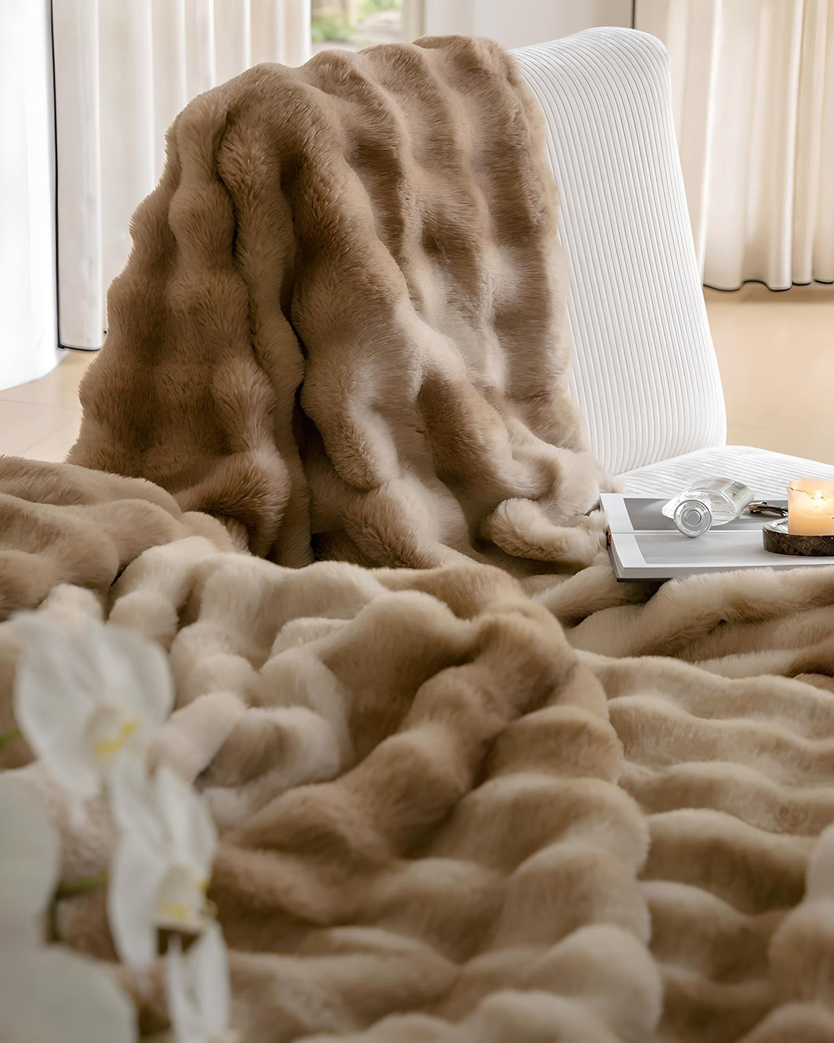 Luxury Thickened Rabbit Plush Blanket for Cozy Comfort - Julia M LifeStyles