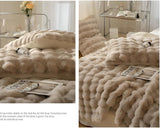 Luxury Thickened Rabbit Plush Blanket for Cozy Comfort - Julia M LifeStyles