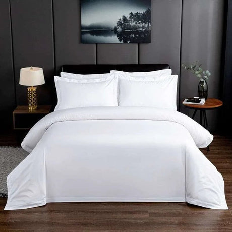 Luxury White Cotton Oversize Duvet Set - Julia M LifeStyles