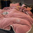 Luxury Winter Thermal Duvet Cover thermal duvet cover Julia M Home & Kitchen Pink 150x200 Quilt cover 