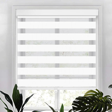 Manual Cordless Spring Zebra Blinds For Windows - Julia M LifeStyles