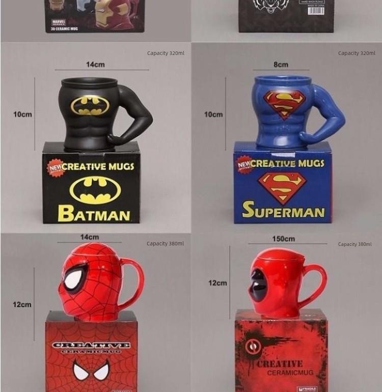 Marvel Heroes Ceramic Large Capacity Mug - Perfect for Coffee Lovers! - Julia M LifeStyles