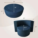 Memory Foam Round Folding Chair with Pillow: Versatile Comfort for Small Spaces - Julia M LifeStyles