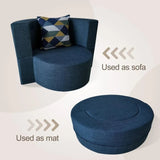 Memory Foam Round Folding Chair with Pillow: Versatile Comfort for Small Spaces - Julia M LifeStyles