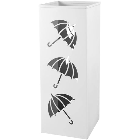 Metal Umbrella Stand Freestanding Square Mesh Umbrella Holder Decorative Umbrella Bin for Home Entryway Office Hotel Supermarket - Julia M LifeStyles