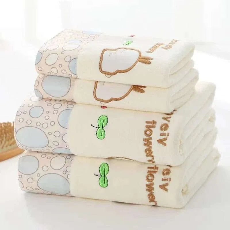 Microfiber Towel Set | Luxury Lace Embroidered Bath Towel Gift Set - Julia M LifeStyles