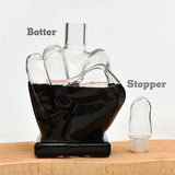 Middle Finger Shaped Sealed Glass Wine Bottle Whisky Decanter Wine Glass Decanter Whiskey Container Dispenser For Beverage - Julia M LifeStyles