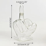 Middle Finger Shaped Sealed Glass Wine Bottle Whisky Decanter Wine Glass Decanter Whiskey Container Dispenser For Beverage - Julia M LifeStyles