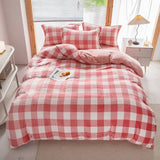 Milk Velvet Plaid Duvet Cover Set - Winter Comfort for Boys & Girls - Julia M LifeStyles