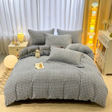 Milk Velvet Plaid Duvet Cover Set - Winter Comfort for Boys & Girls - Julia M LifeStyles