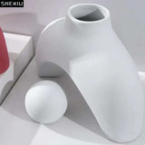 Minimalist Ceramic Vase: Modern Style Desk Decoration - Julia M LifeStyles