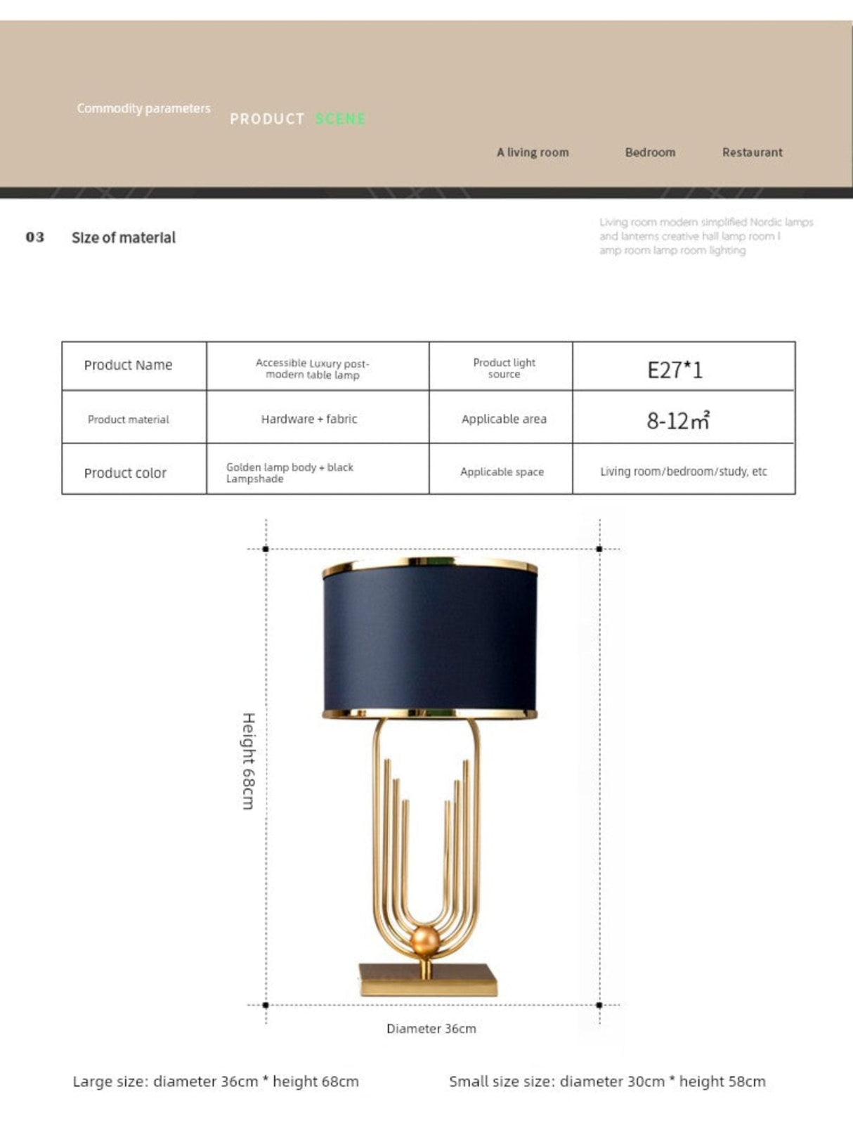 Minimalist Classy Table Lamp for Accessible Luxury Living Spaces - Julia M LifeStyles