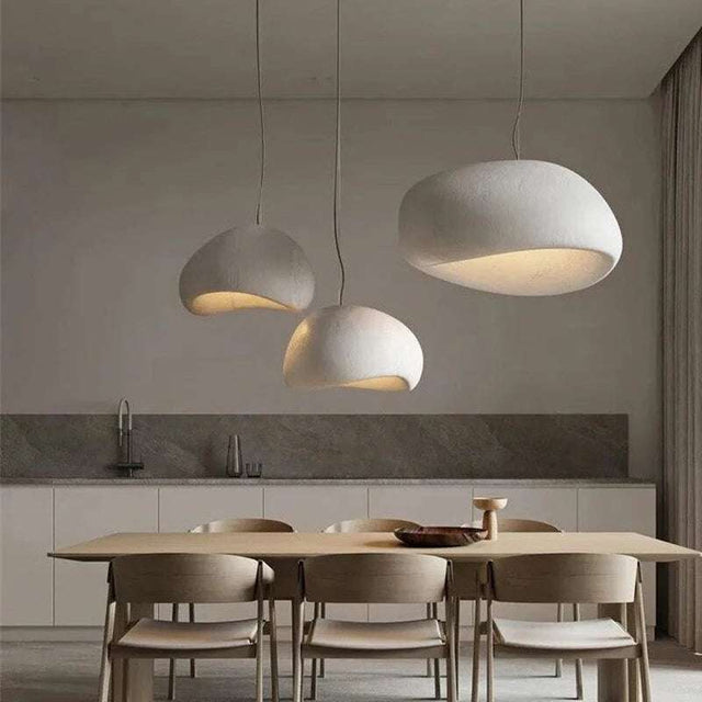 Minimalist E27 Pendant Light: Modern Wabi - Sabi Chandelier - Julia M LifeStyles