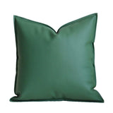 Minimalist Woven Living Room Leather Stitching Square Pillow - Julia M LifeStyles