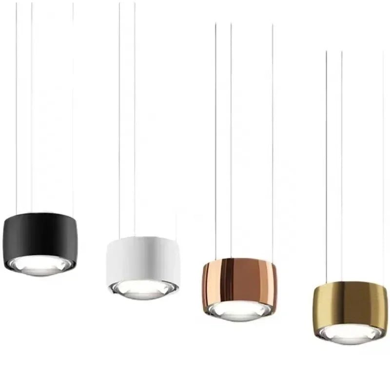 Minimalist Led Hanging Lights for Bedside Gold White Dining Room Kitchen Island Pendant lamp Home Decorative Metal Luster - Julia M LifeStyles