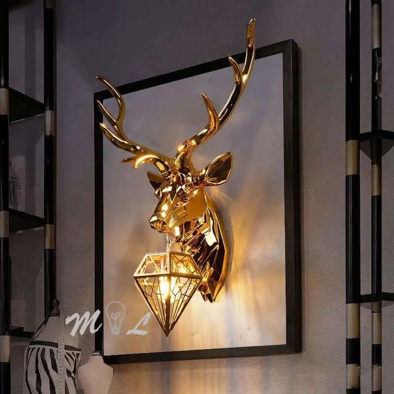 Modern Antler Wall Lamp - Julia M LifeStyles