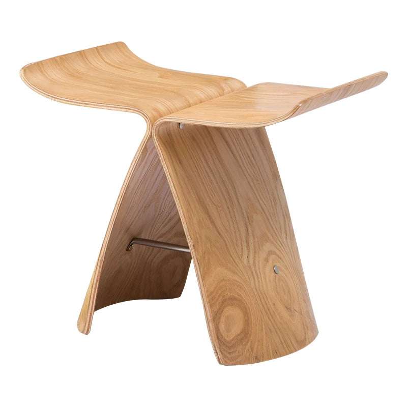 Modern Ash Plywood Butterfly Stool in 4 Stylish Colors - Julia M LifeStyles