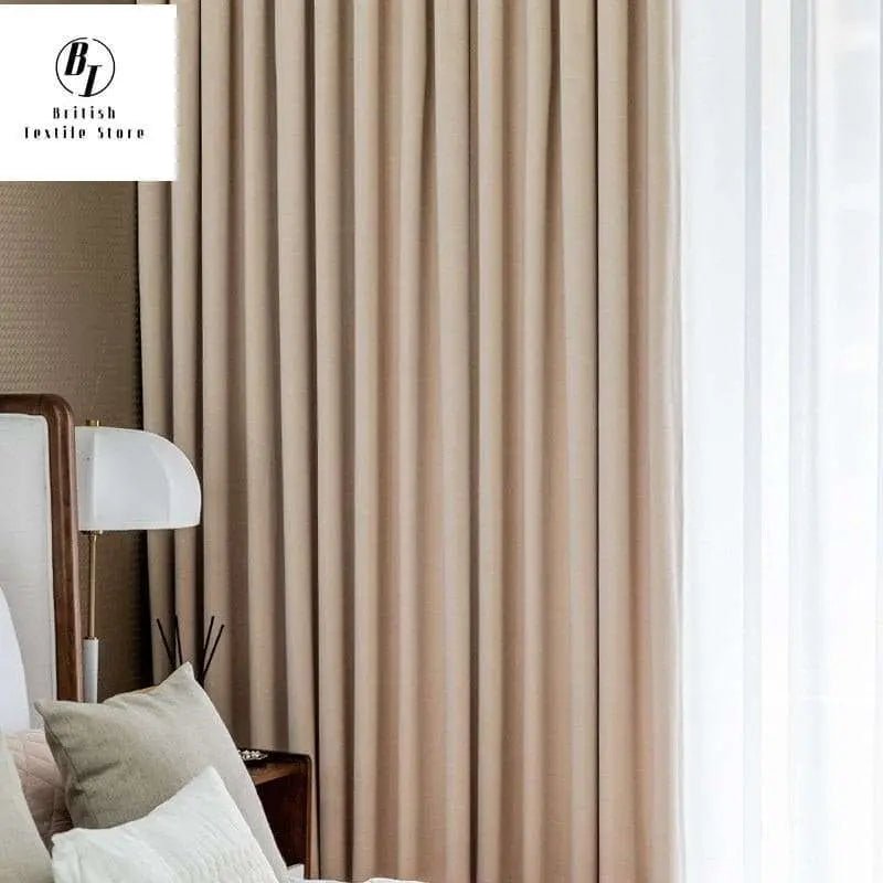 Modern Australian Cashmere Beige Blackout Velvet Curtains - Julia M LifeStyles