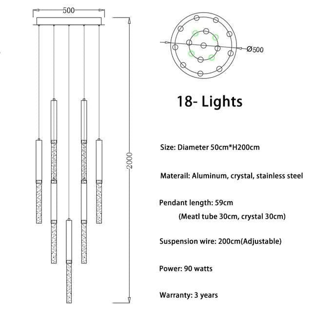 Modern Ceiling Led Chandelier - Illuminate Your Home - Julia M LifeStyles