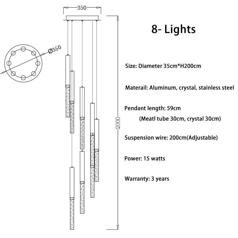 Modern Ceiling Led Chandelier - Illuminate Your Home - Julia M LifeStyles