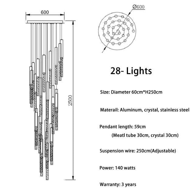 Modern Ceiling Led Chandelier - Illuminate Your Home - Julia M LifeStyles