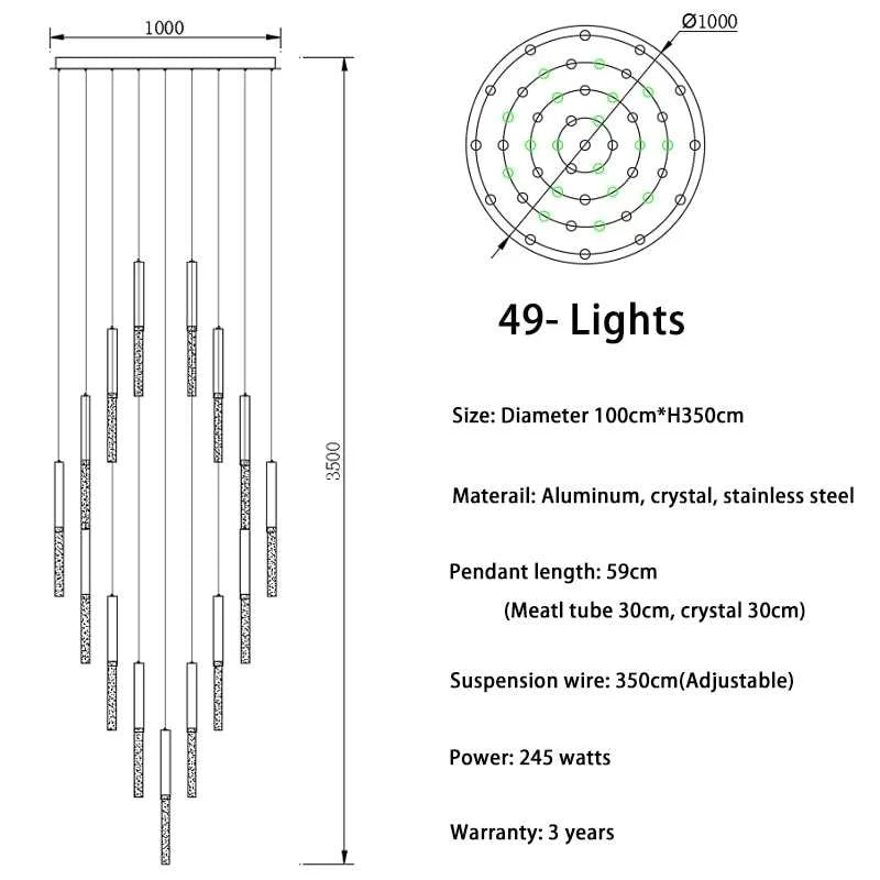 Modern Ceiling Led Chandelier - Illuminate Your Home - Julia M LifeStyles