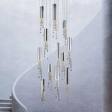 Modern Chrome Crystal Ceiling Chandelier - Julia M LifeStyles