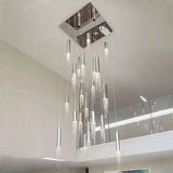 Modern Chrome Crystal Ceiling Chandelier - Julia M LifeStyles