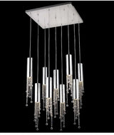 Modern Chrome Crystal Ceiling Chandelier - Julia M LifeStyles