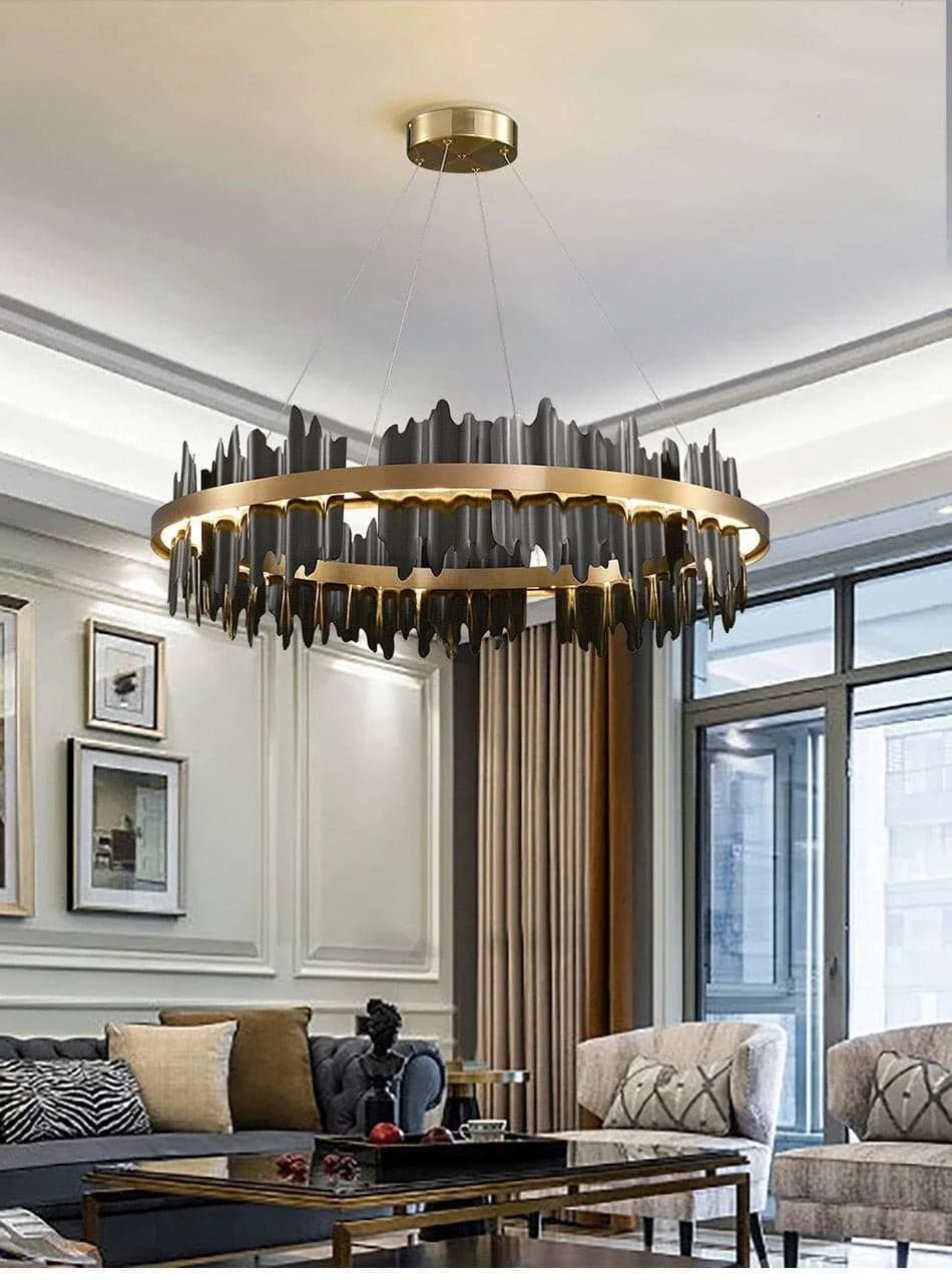 Modern Creative Circle LED Chandelier - Julia M LifeStyles