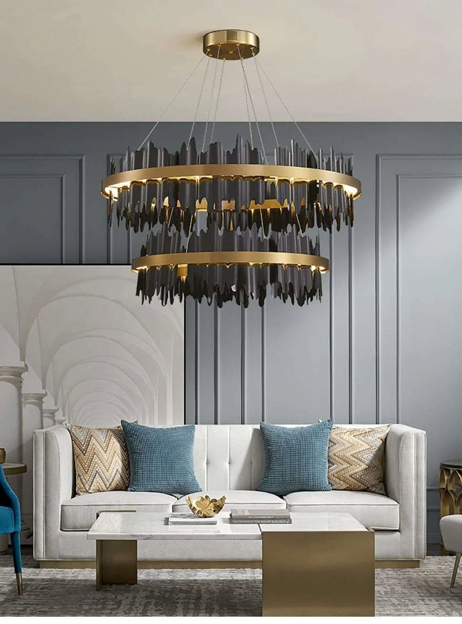 Modern Creative Circle LED Chandelier - Julia M LifeStyles